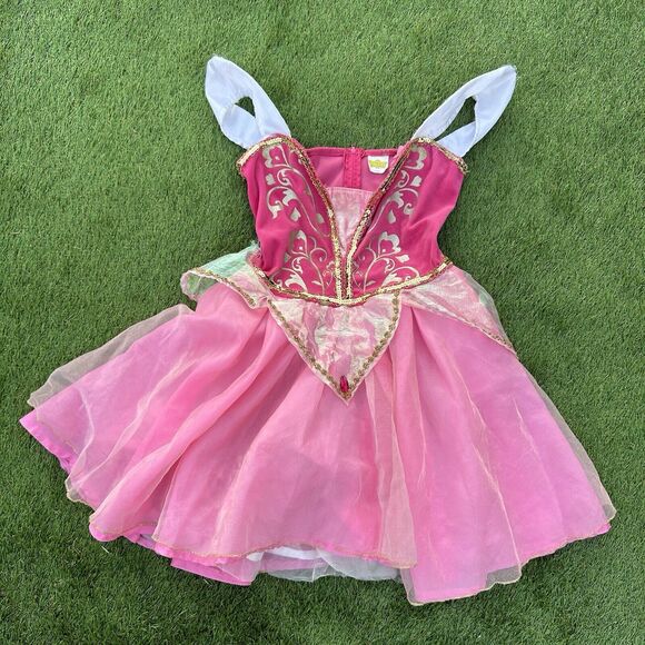 90s Disney Princess Halloween Pretend Play Aurora Sleeping Beauty Costume Size 5 - Picture 1 of 10